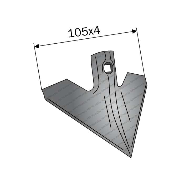 Cultivator Flex Sweep Point 105x4 AGT