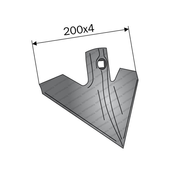 Cutivator Flex Sweep Point 200x4 AGT