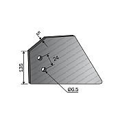 Row Crop Cultivator Flap Small Right