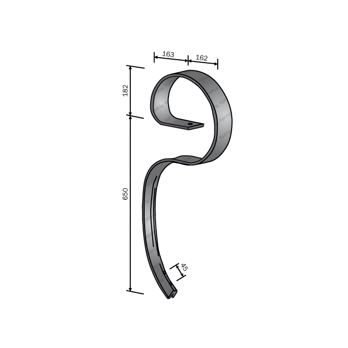 Mammouth Cultivator S-Tine 80x12 Bianchi