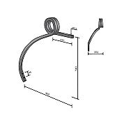 Vineyard Edge Double Coil Tine 32x32 Without Point Left Bianchi