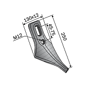 Cultivator Large Heart Point BPT