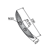 Balestra Cultivator Reversible Point 45x7x230 AGT