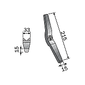 Νύχι Καλλιεργητή Flex 33x15x215/M10 BPT