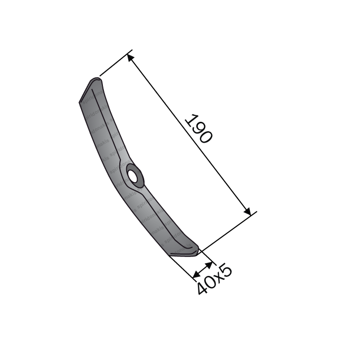 Cultivator Flex S-Tine Reversible Point 40x5x190 Bianchi