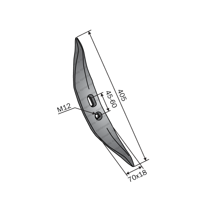 Cultivator Reversible Point BPT