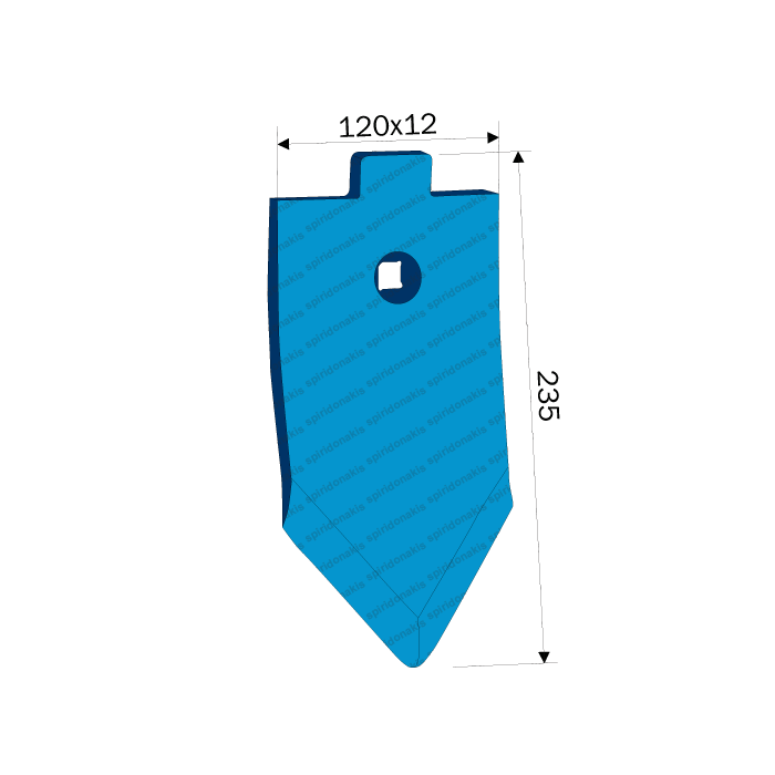 Νύχι Καλλιεργητή Lemken 3374392 S12P 120x12x235 HF Agriforge