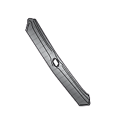 Cultivator Reversible Point for S-Tine 45x12 60x6x260 Bianchi