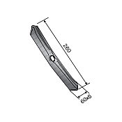 Cultivator Reversible Point for S-Tine 45x12 60x6x260 Bianchi