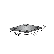 (04-066) - - Clamp Plate Straight 20x20 for Tine Tube 50x50 - %f (www.spiridonakis.com)