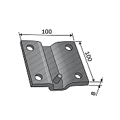 (04-060) - - Clamp Plate Curved 20x20 for Tine Tube 50x50 - %f (www.spiridonakis.com)