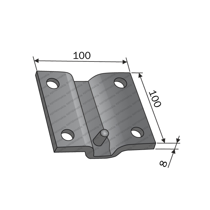 (04-060) - - Clamp Plate Curved 20x20 for Tine Tube 50x50 - %f (www.spiridonakis.com)