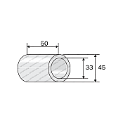 Plastic Ring for Cultivator Rollers L.48 Φ45-33