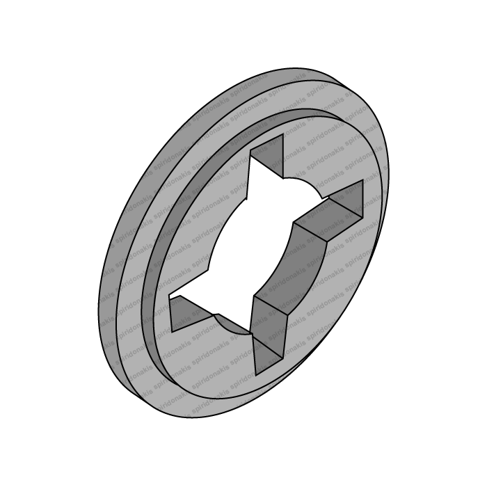 Washer for Cultivator Fertilizer 4 Teeth