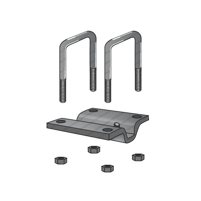 Complete Clamp 30x30 for Tine Tube 100x100