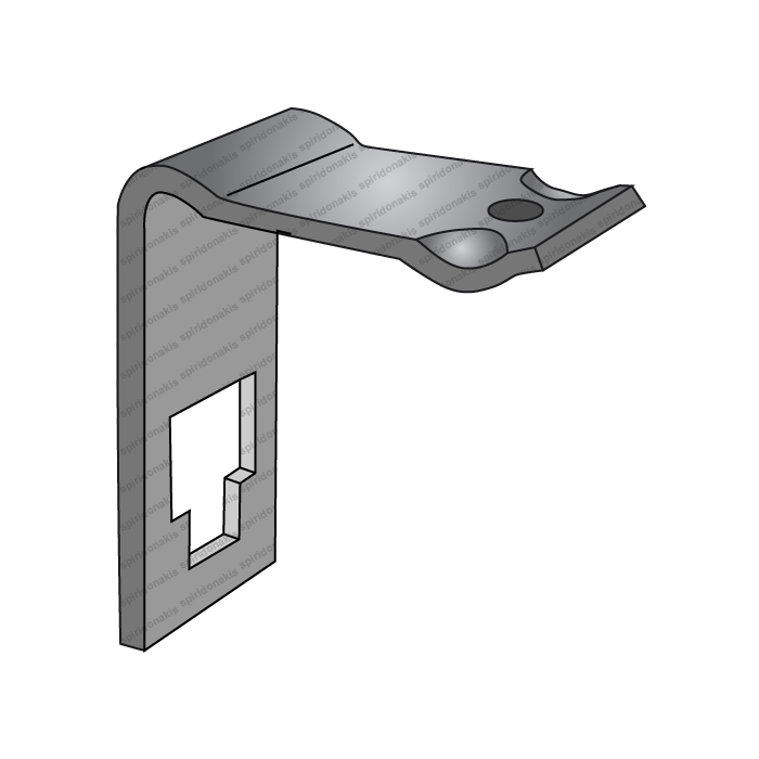 Clamp for 30x30 Tine Tube 100x100 Bianchi