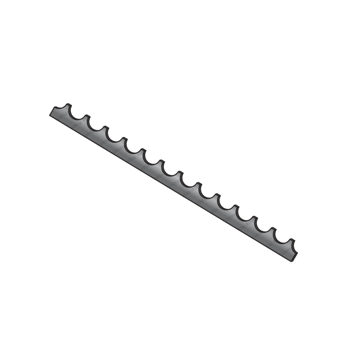 Toothed Ridge for Cultivator Rollers (35x6) 1.30m