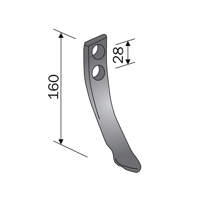 Tine for Wheel Spring KK28 M10 Bianchi