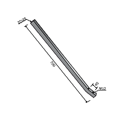 Rigid Tine for Wheel Spring 25x25 KK45/M12 Bianchi