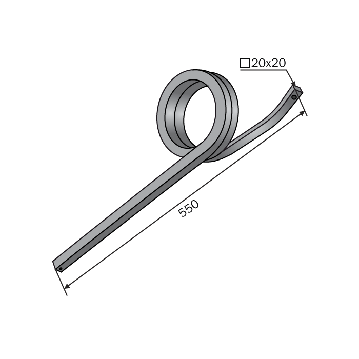 Wheel Spring 20x20 Gaspardo Right Bianchi