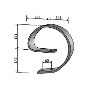 Frame Plate Spring 60x12/60 M12 Bianchi