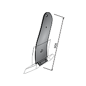 Σταβάρι Υπεδαφοκαλλιεργητή Mitchel L.600mm Δεξί Agriforge