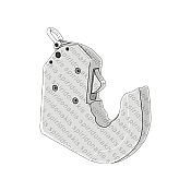 Hook for Traction KH35082 110x84 Stabed