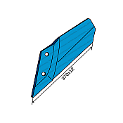 Πτερύγιο Πλαϊνό Καλλιεργητή Lemken 3374421 FL35D Gek 370x12 Αριστερό Agriforge