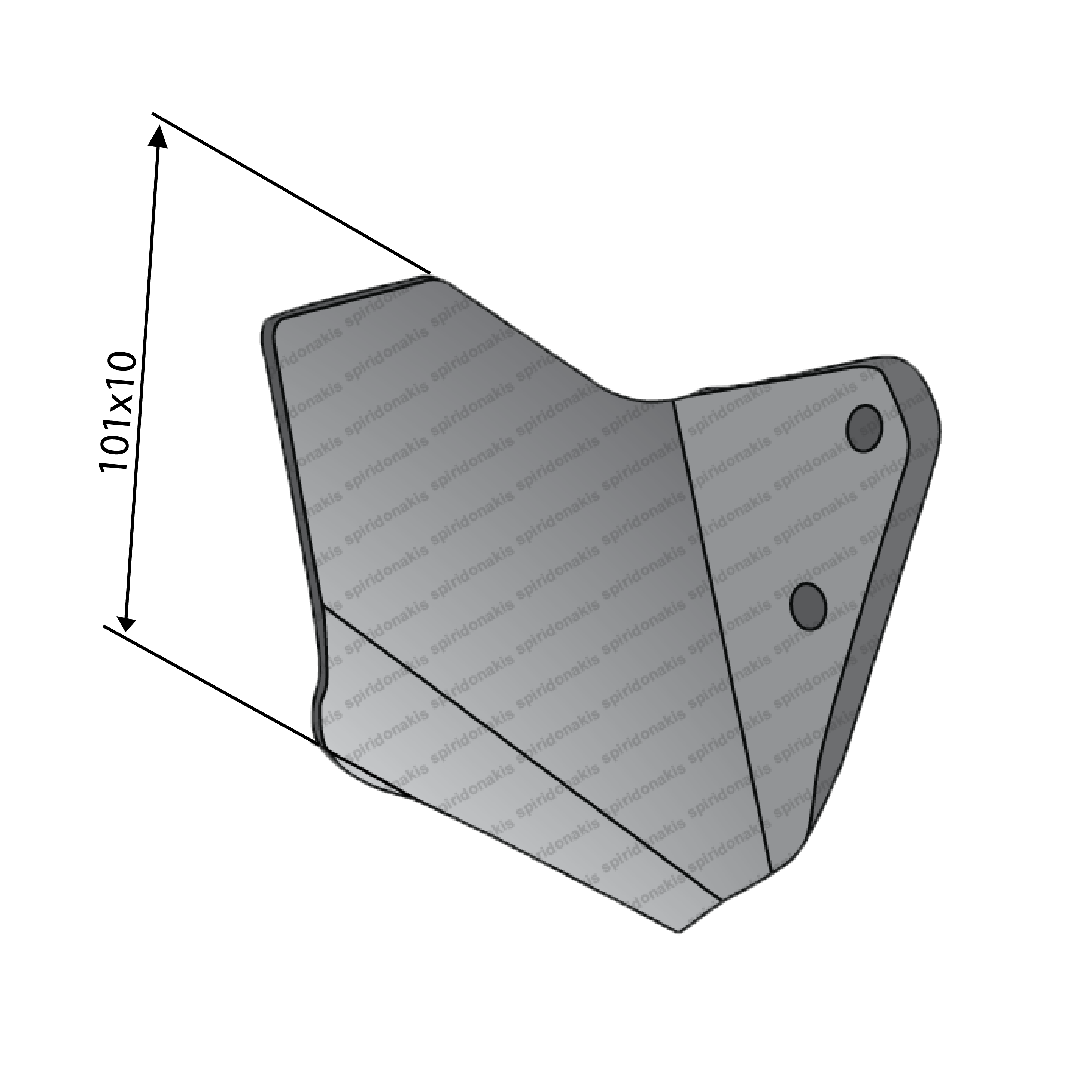 Cultivator Wing Share 34060855 101x10 Left Agriforge
