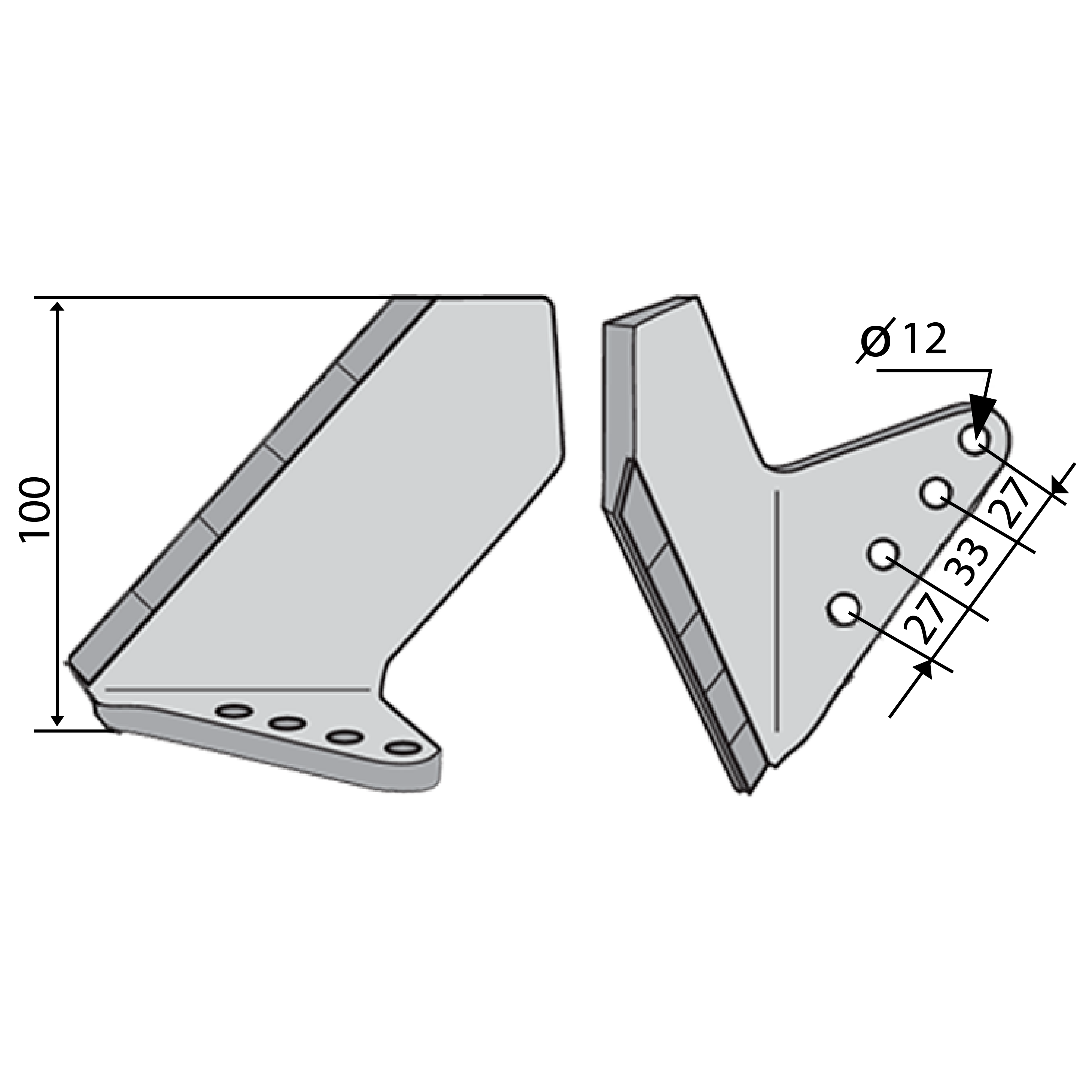 Wing to Fit Horsch 34060854 Left AgriCarb