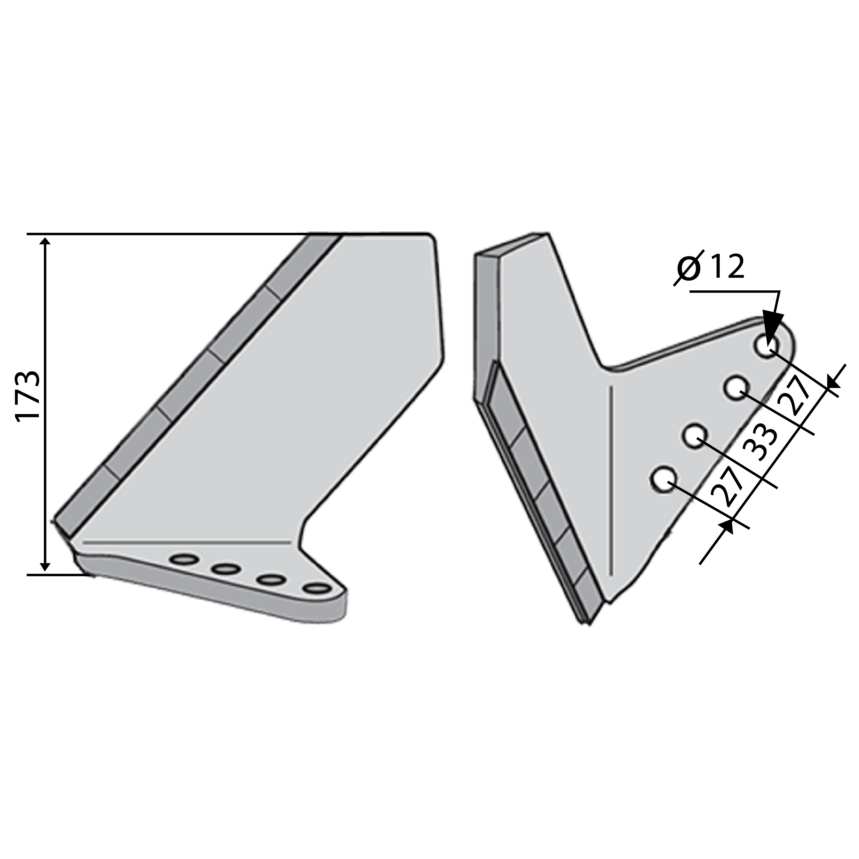 Wing to Fit Horsch 00310985 Left AgriCarb