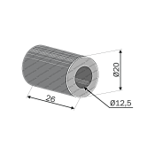 Spacer 28x40 Ø20,5 Berfor Spacer 28x40 Ø20,5 Berfor
