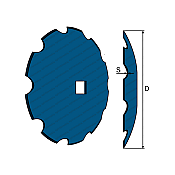 Notched Disc 20'' 31x31 Bellota 