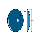 Straight disc 16'' 26x26 Bellota