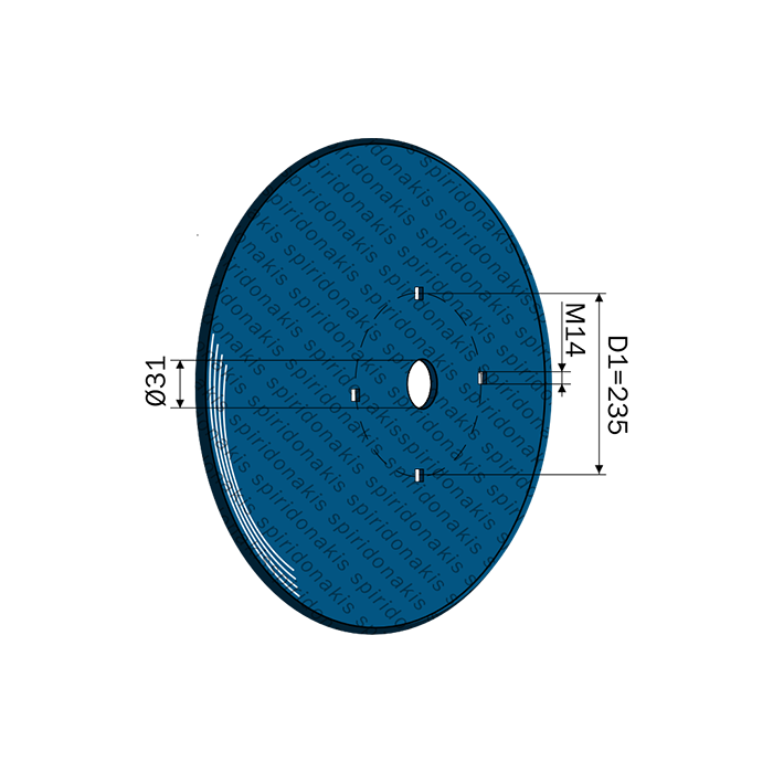 Plough-disc disc DP straight AGT