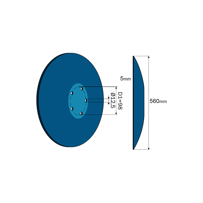 Terradisc Straight Disc 22'' Bellota