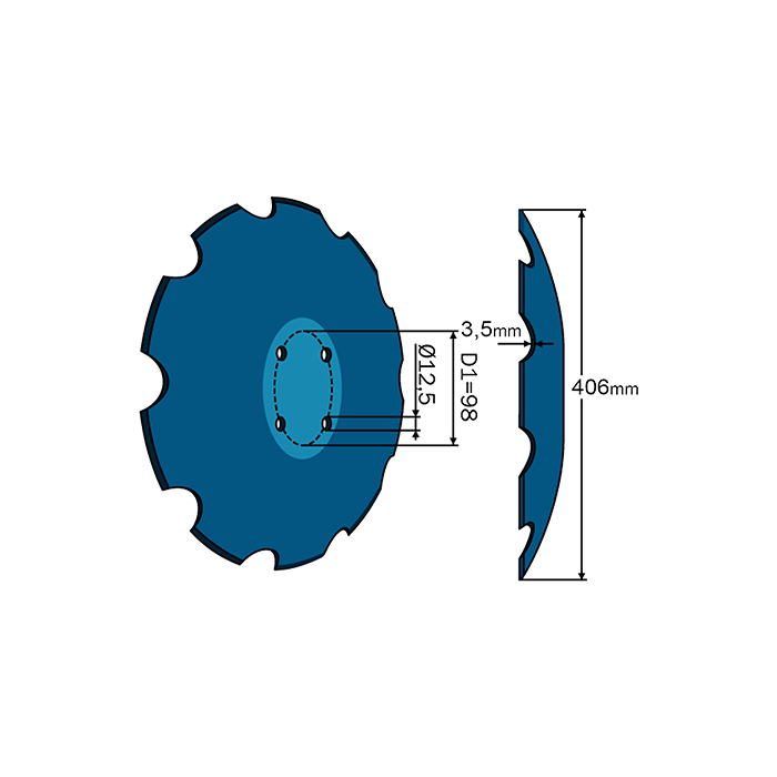 Terradisc Notched Disc 16