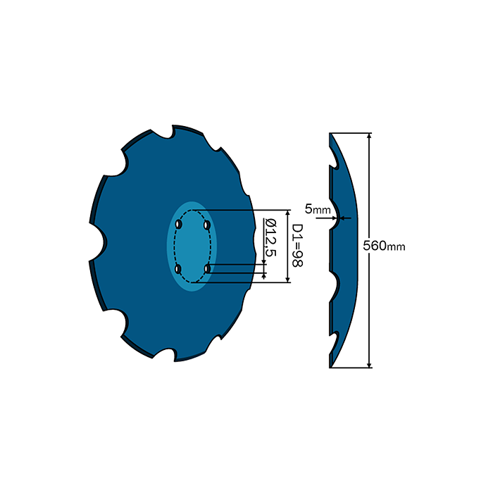 Terradisc Notched Disc 22