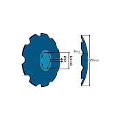 Terradisc Notched Disc 22