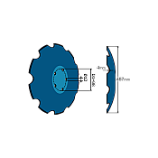 Terradisc Notched Disc 18