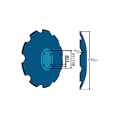 Terradisc Notched Disc 20'' Pottinger Bellota