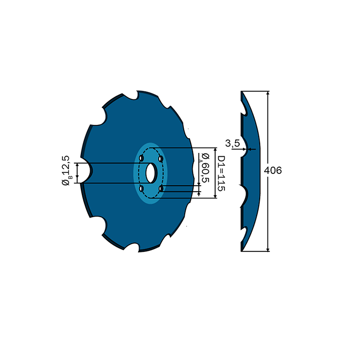 Terradisc Notched Disc 16