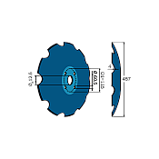 Terradisc Notched Disc 18