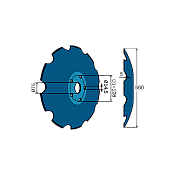 Terradisc Notched Disc 22