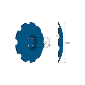 Terradisc Notched Disc 20