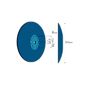 Flat Seeding Disc Straight Lemken 14'' Bellota