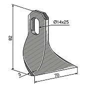 Ψευδόσφυρo Καταστροφέα 70x3/14x25/L=79mm BERFOR