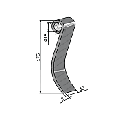 Κουτάλα Καταστροφέα 30x8 175mm Maschio