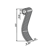 Κουτάλα Καταστρφοέα 30x8 192mm Kverneland