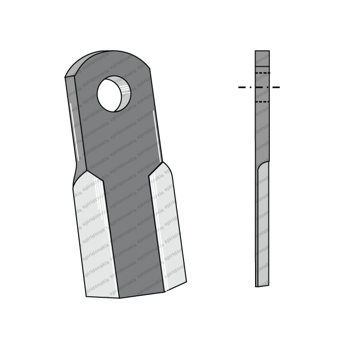 Mulcher Blade Straight 60x8